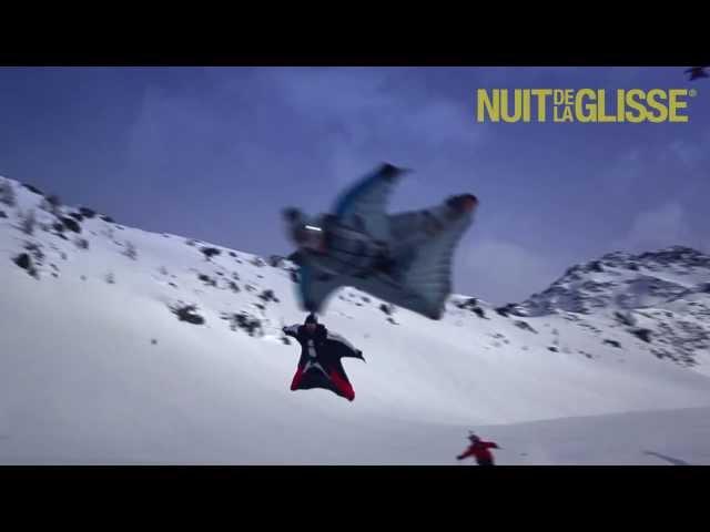 IMAGINE: first ever wingsuit flying above skiers