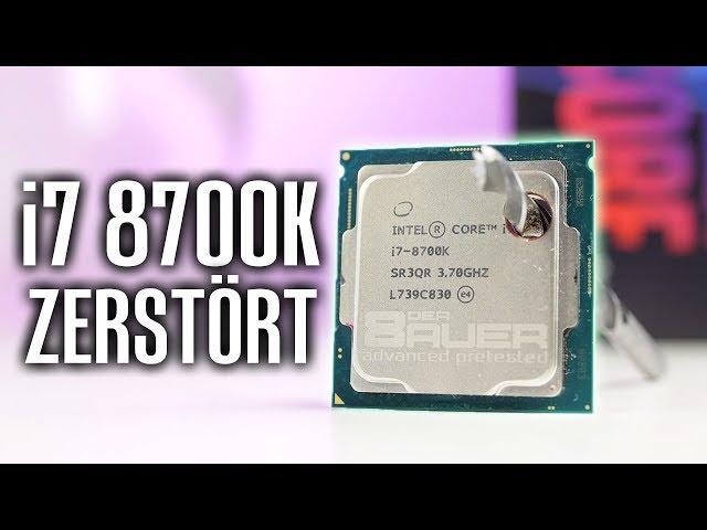 i7 8700K ZERSTÖRT - LOCH in CPU WTF!