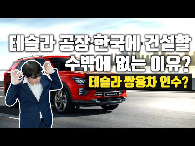 테슬라가 한국에 공장(기가팩토리)을 건설할 수 밖에 없는이유? 쌍용차 인수 가능성은? [전차남]