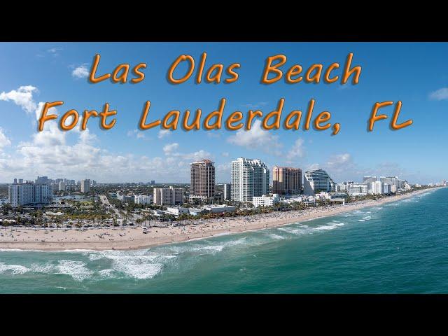 Las Olas Beach, Ft. Lauderdale, FL (4k drone video)