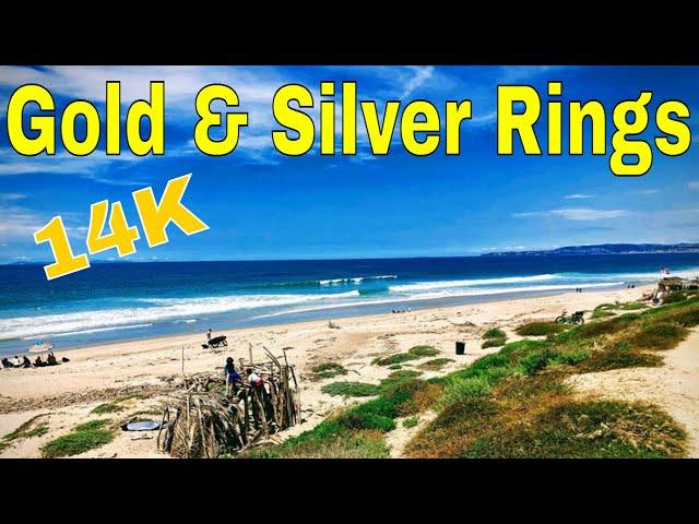 Beach Metal Detecting finds Gold & Silver Rings 