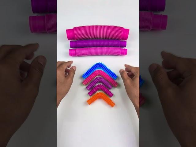 mini Creating with Satisfying POP-TUBE #diy #satisfyingvideos#relaxing #creative #oddasmr #insideout