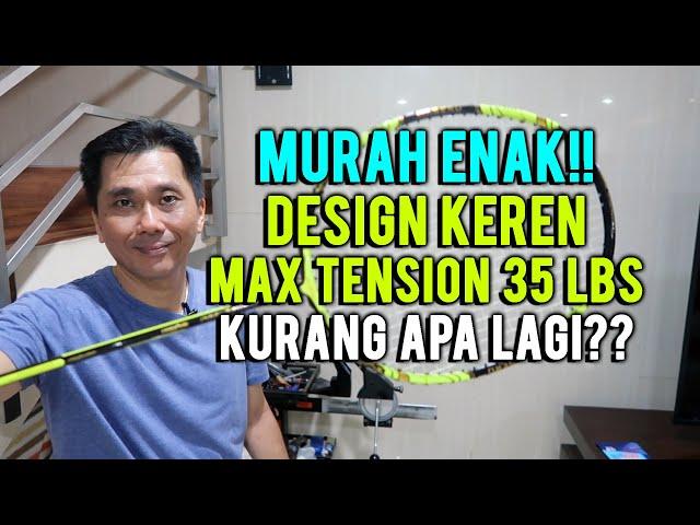 RAKET ENAK, MURAH, DESIGN KEREN, MAX TENSION 35 LBS!!