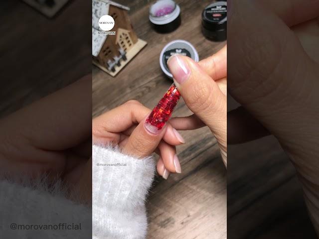 See how I DIY shiny nails with transparent extension gel