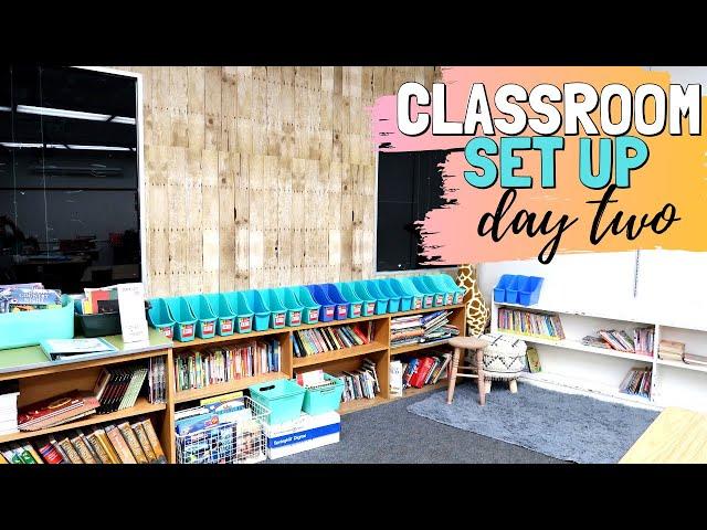 ELEMENTARY CLASSROOM SET UP | DAY 2