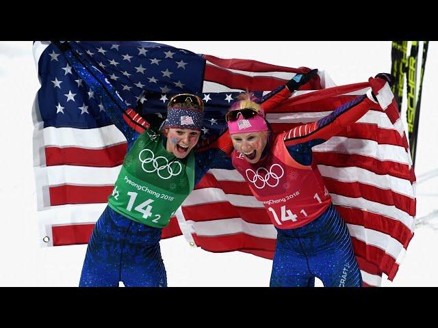 US cross-country skiers win historic gold medal