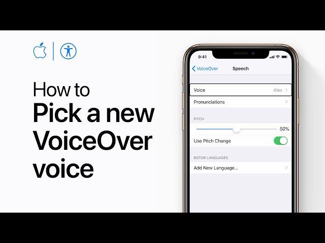 How to choose a new voice for VoiceOver on iPhone and iPad — Apple Support