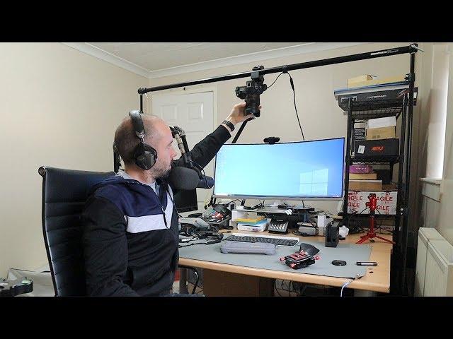 Overhead Camera Rig Using Light Stands and a Horizontal Crossbar