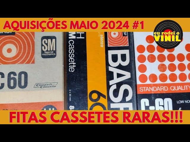 FITAS CASSETES RARAS!!! AQUISIÇÕES POR ZERO REAIS - AQUISIÇÕES MAIO FITA K7 (ERV#041)