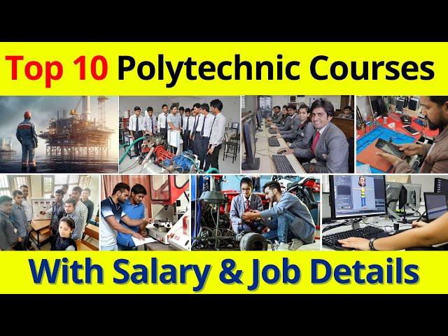 Top 10 Polytechnic Courses With Salary || Best High Salary Polytechnic Diploma Courses After 10th