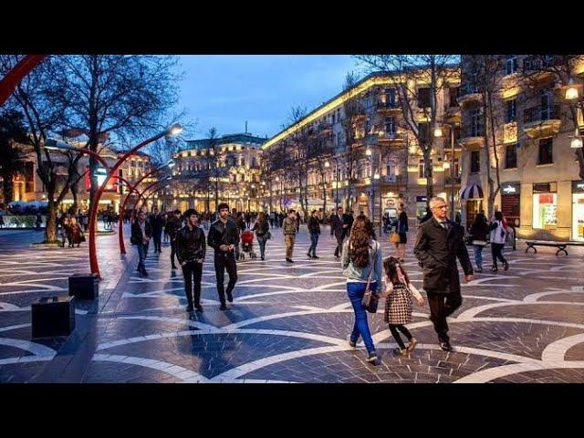 Nizami Street | Baku Night Life | Walking Tour - Baku Azerbaijan EP 05