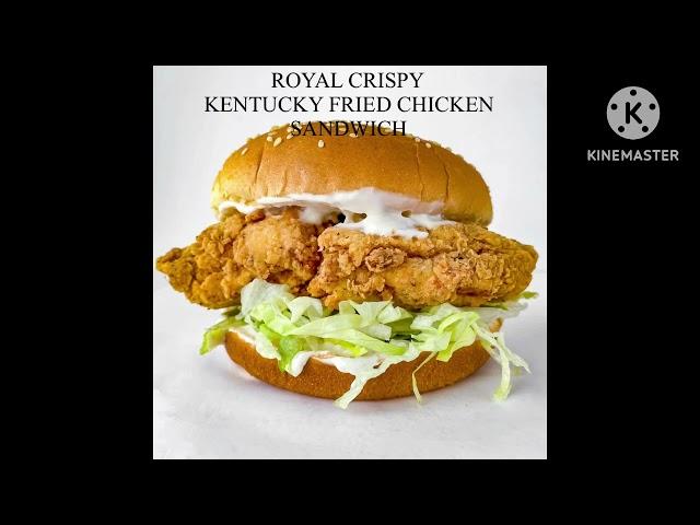 Royal crispy Kentucky fried chicken sandwich ads