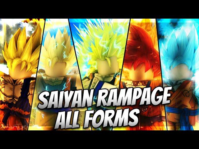 NEW Saiyan Rampage All Forms in the Game Roblox AtlasZero