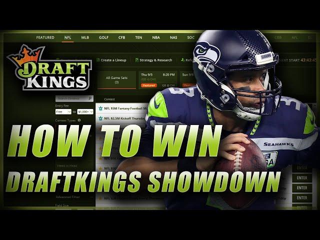 HOW TO WIN ON DRAFTKINGS NFL SHOWDOWN: LINEUP BUILDING TIPS