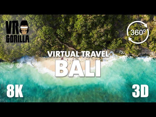 Bali, Indonesia Guided Tour in 360 VR (short)- Virtual Travel - 8K Stereoscopic 360 Video