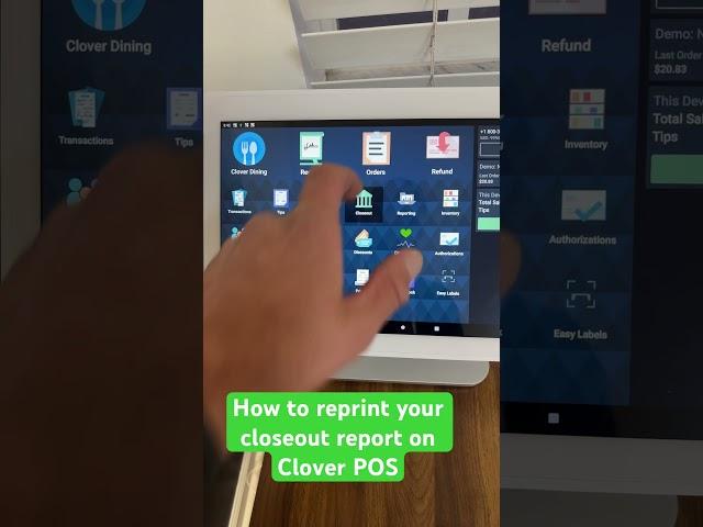 Clover Station Duo: How to Reprint your Closeout Report on Clover POS | Payment Processing | POS |