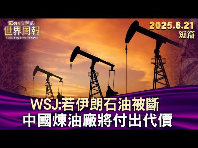 WSJ：若伊朗石油被斷 中國煉油廠將付出代價【短篇】#TVBS文茜的世界周報 #20250621