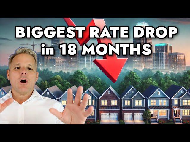 Biggest Rate DROP in 18 Months - Raleigh Real Estate Market Update