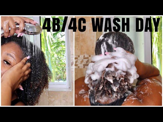 MY 4B/4C WASH DAY ROUTINE | Thick natural hair edition