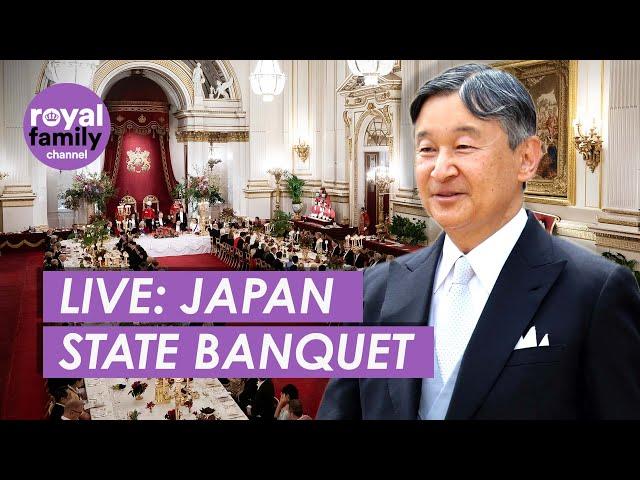 LIVE: State Banquet For Emperor and Empress of Japan at Buckingham Palace