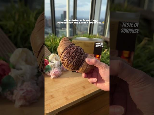 Chocolate croissant - Easter gee treat costs £15! #waitrose #easteregg #london #croissant #waitrose