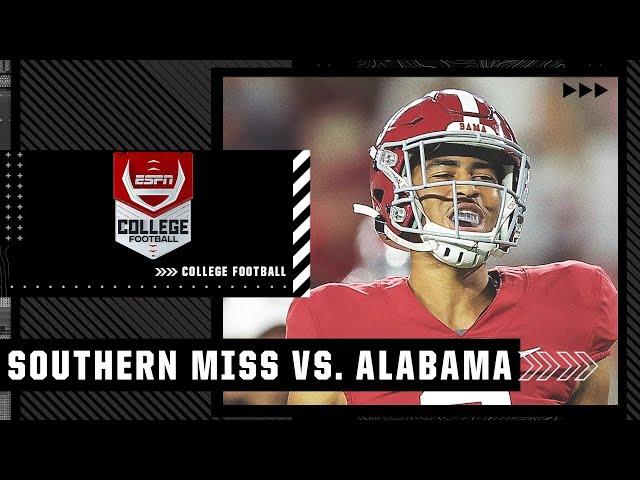 Southern Miss Golden Eagles at Alabama Crimson Tide | Full Game Highlights