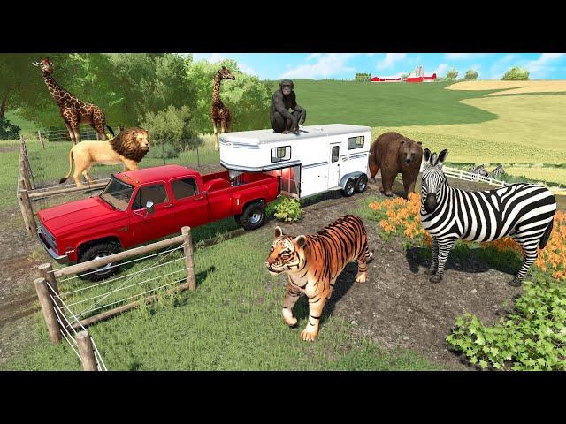 Millionaire BUILDING ZOO with animals | Farming Simulator 22