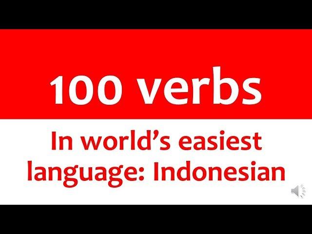 7 - 100 most frequently used verbs in Indonesian language