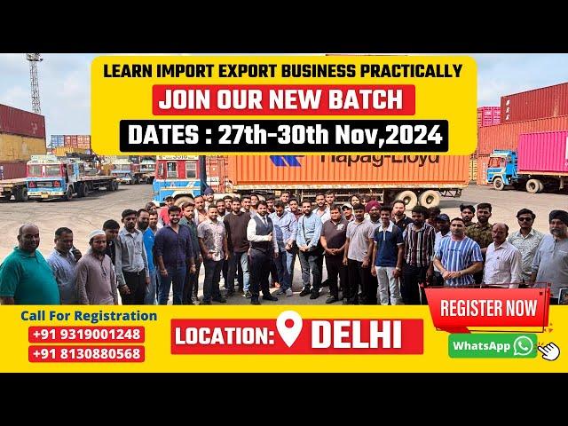 Import  Export Course | Export Import Training | Step by Step Process . by Harsh Dhawan