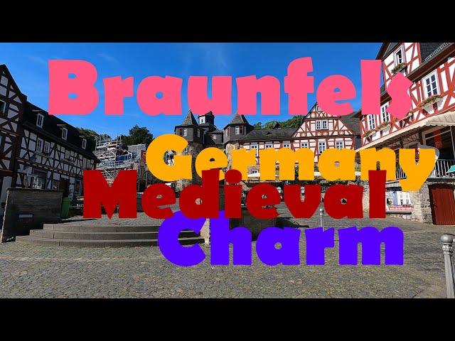 Braunfels Germany Medieval Charm. Walking Tour | 4K