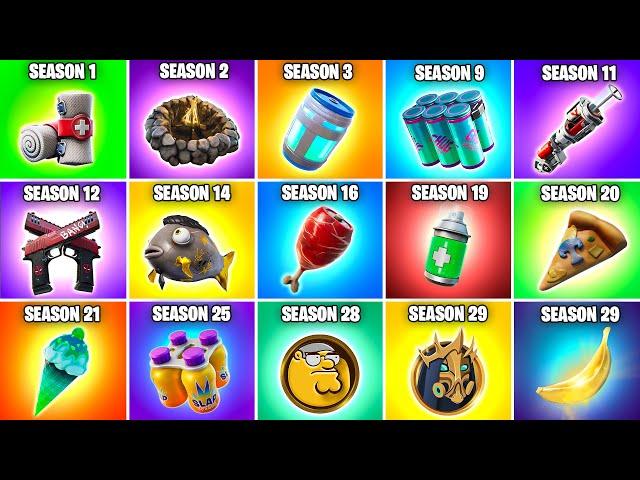 Evolution of Healing Items in Fortnite (Chapter 1 Season 1 - Chapter 5 Season 2)