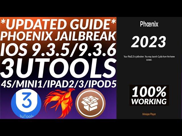 [NEW]How to Jailbreak iOS 9.3.5/9.3.6 3uTools 2023 | Install Phoenix Jailbreak 2023| 4S/iPad2/3/Mini