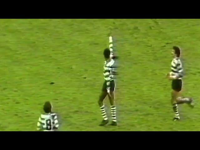 19J :: Sporting - 4 x Salgueiros - 1 de 1984/1985 - Golos de Jordão