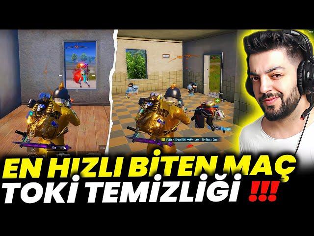 FATİH LİGİNDE EN HIZLI BİTEN MAÇ !! TOKİ TEMİZLİĞİ - PUBG Mobile