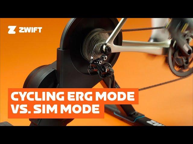 SIM vs ERG Mode on Zwift