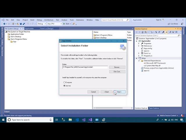 How to Create Setup.exe in Visual Studio 2019 | FoxLearn