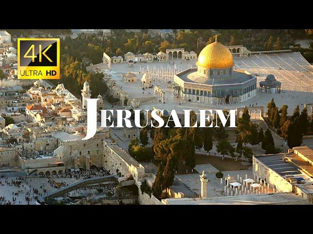 Oldest & Holiest City Jerusalem in 4K ULTRA HD 60FPS Video by Drone