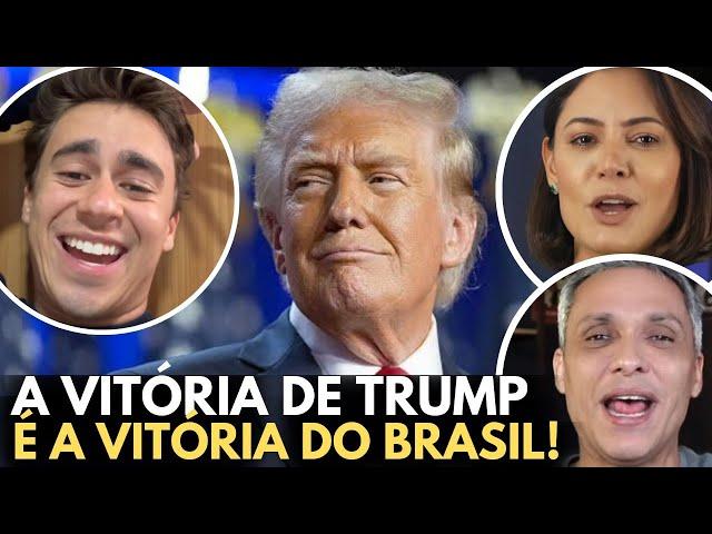 Nikolas Ferreira, Gustavo Gayer, Magno Malta e outros comentam vitória de Donald Trump nos EUA