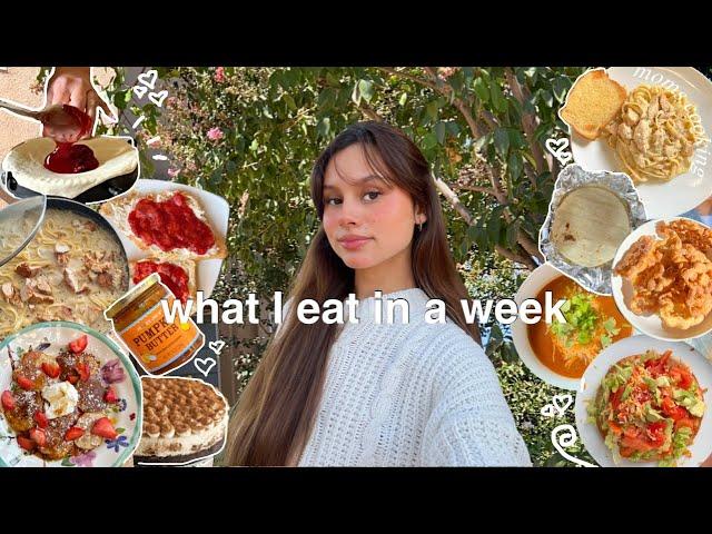 what I eat in a week(realistic + moms cooking)