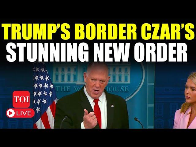 Tom Homan LIVE: ‘Starting Today, Every Border Point Will…’: Trump’s JAW-DROPPING New Order | Watch