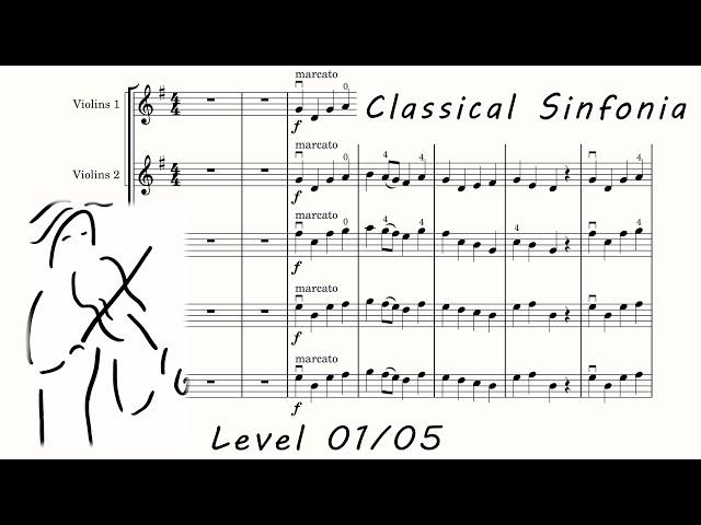 Classic Sinfonia. Music Score for Orchestra. Play Along. Classic Sinfonia Orchestra. SashaViolin.com