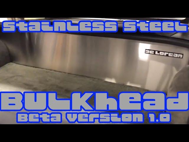 DeLoreanTech's Brushed Stainless Steel Bulkhead P/N 109251 Prototype - Beta Version 1.0!