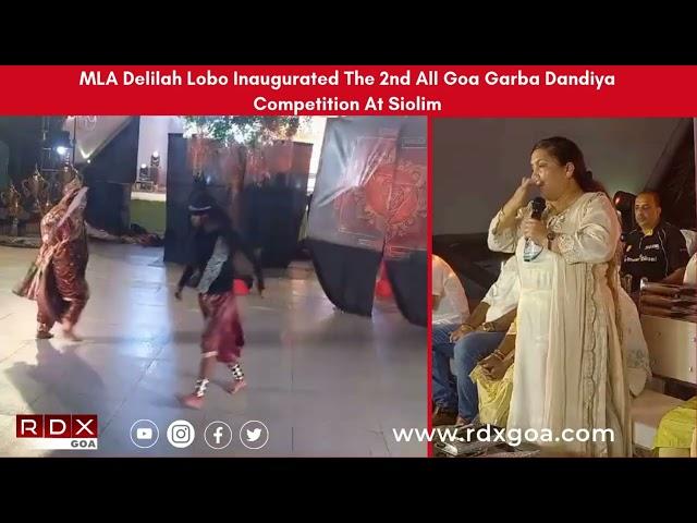 MLA Delilah Lobo Inaugurated The 2nd All Goa Garba Dandiya Competition At Siolim