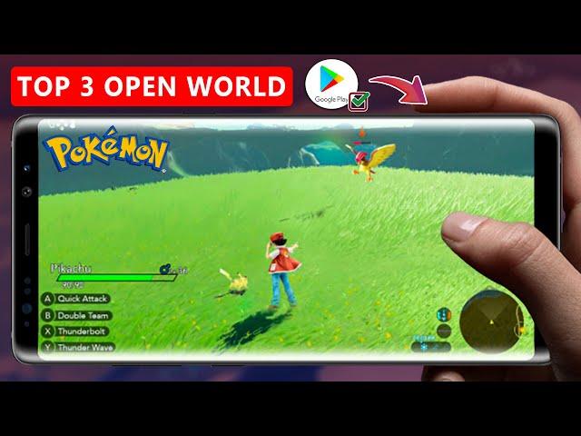 Top 3 open world pokemon games available on playstore 2022 | 100% working all