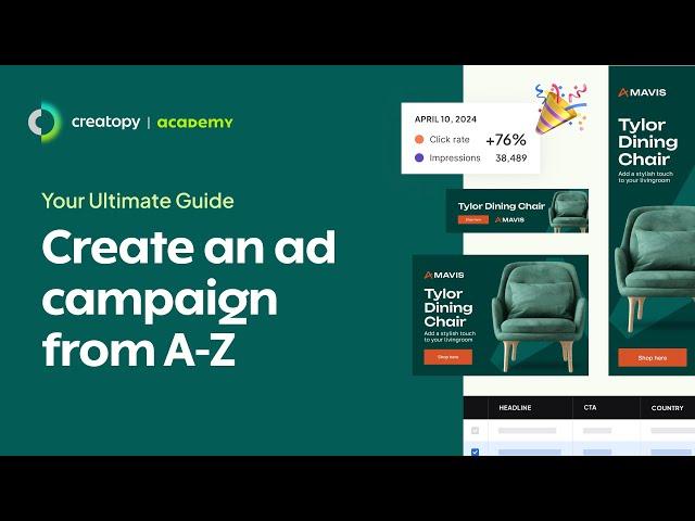 Creatopy Tutorial: Create an ad campaign from A-Z