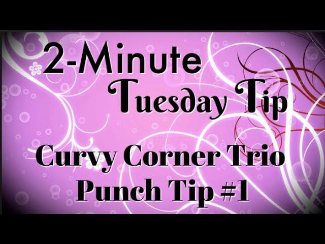 Simply Simple 2-MINUTE TUESDAY TIP - Curvy Corner Trio Punch Tip #1 by Connie Stewart