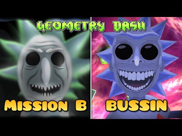 (All Coins) Mission B vs BUSSIN Comparison - Geometry Dash