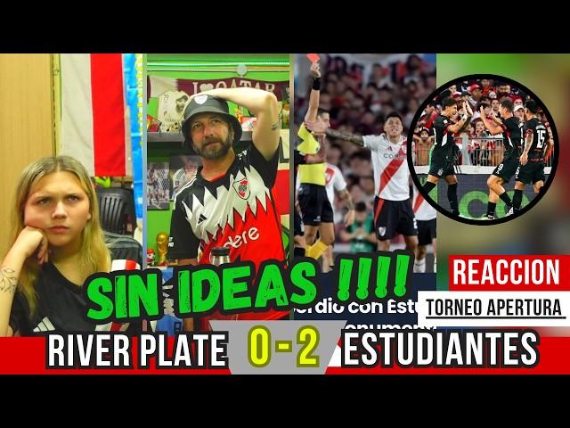 RIVER PLATE 0 vs ESTUDIANTES LP 2 - Reacciones de Hinchas de River - Torneo Apertura 2025