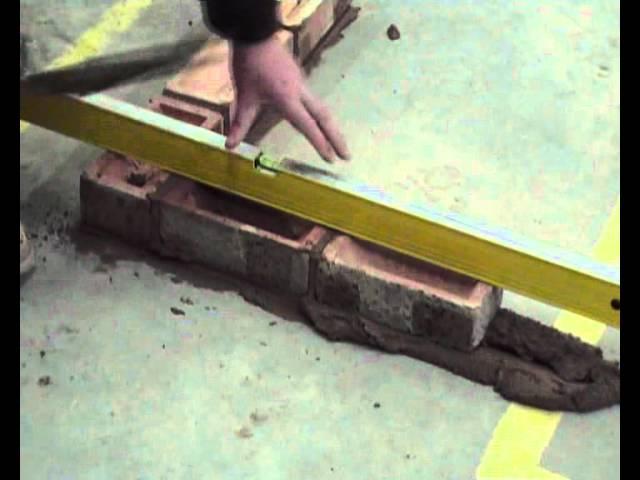 Basic Bricklaying Skills How to Build a Brick Corner.wmv