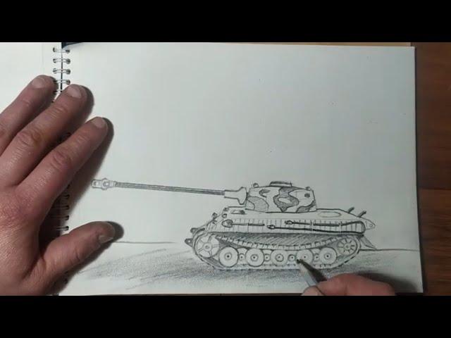 How to Draw a Tiger Tank Easy Step-by-Step / How to Draw a Tank / Panzer How to Draw German Tank